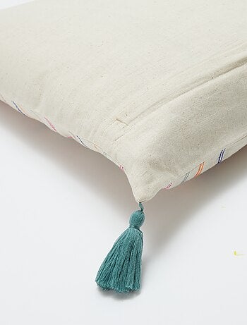 Housse de coussin en lin mélangé (45x45 cm) - Kiabi Home