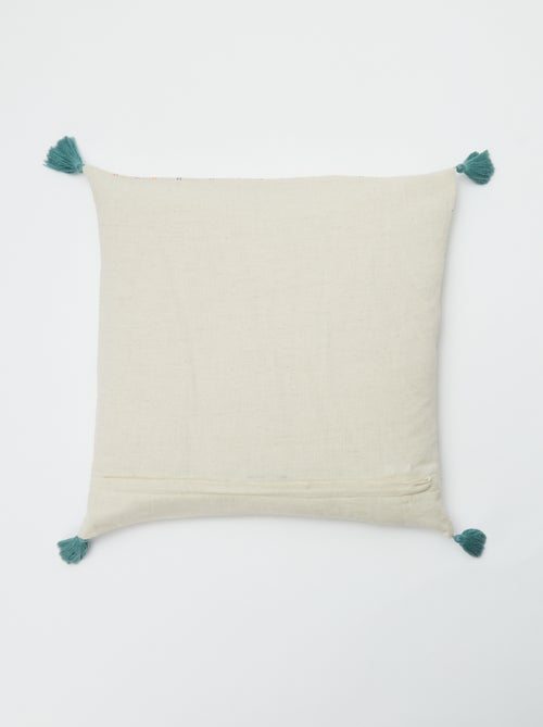 Housse de coussin en lin mélangé (45x45 cm) - Kiabi Home - Kiabi
