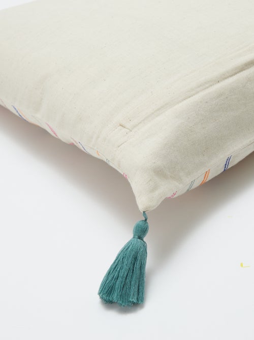 Housse de coussin en lin mélangé (45x45 cm) - Kiabi Home - Kiabi