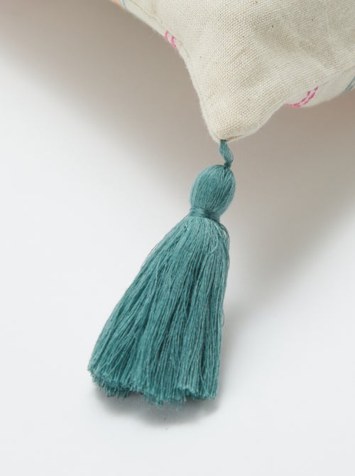 Housse de coussin en lin mélangé (45x45 cm) - Kiabi Home - Kiabi