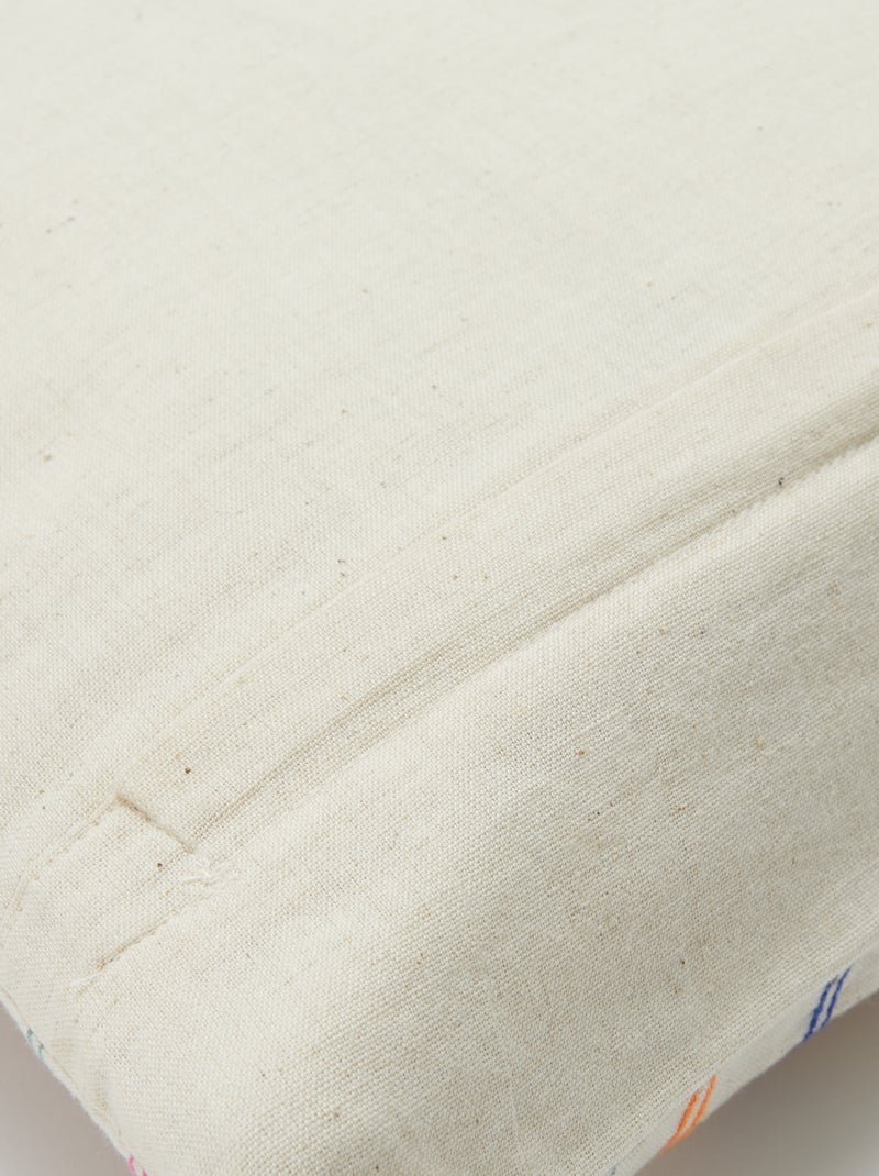 Housse de coussin en lin mélangé (45x45 cm) - Kiabi Home Beige - Kiabi