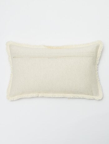 Housse de coussin en lin mélangé (50x30 cm) - Kiabi Home