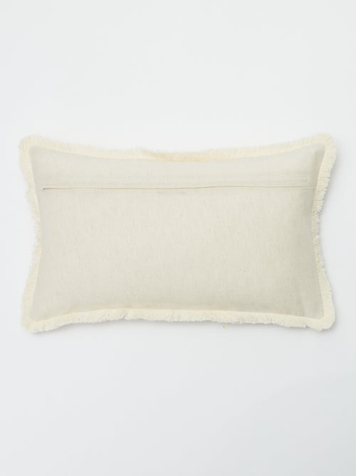 Housse de coussin en lin mélangé (50x30 cm) - Kiabi Home - Kiabi