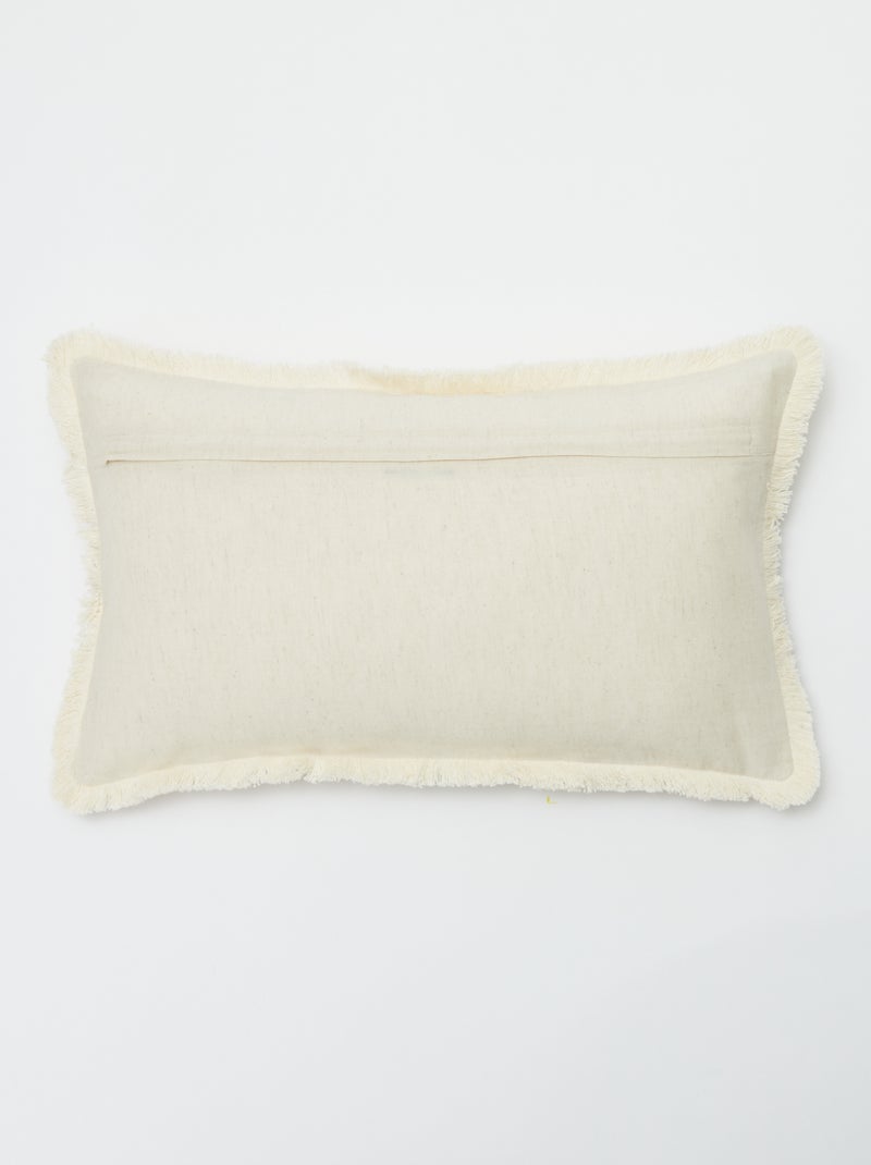 Housse de coussin en lin mélangé (50x30 cm) - Kiabi Home BEIGE - Kiabi