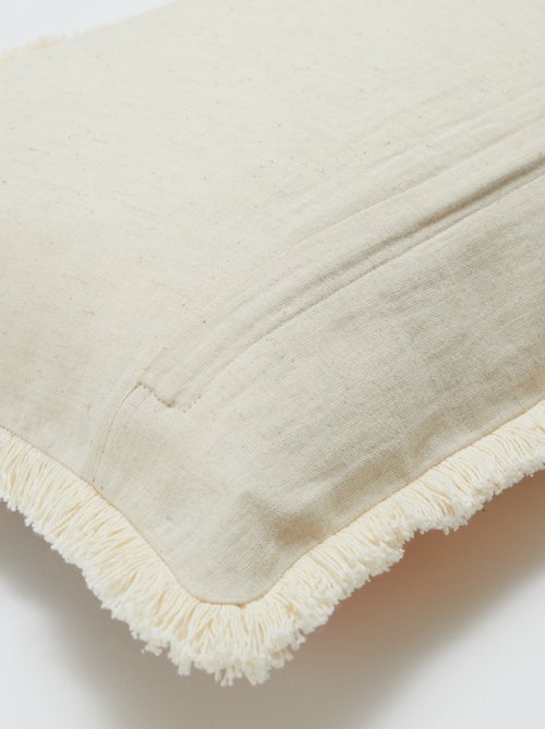 Housse de coussin en lin mélangé (50x30 cm) - Kiabi Home - Kiabi