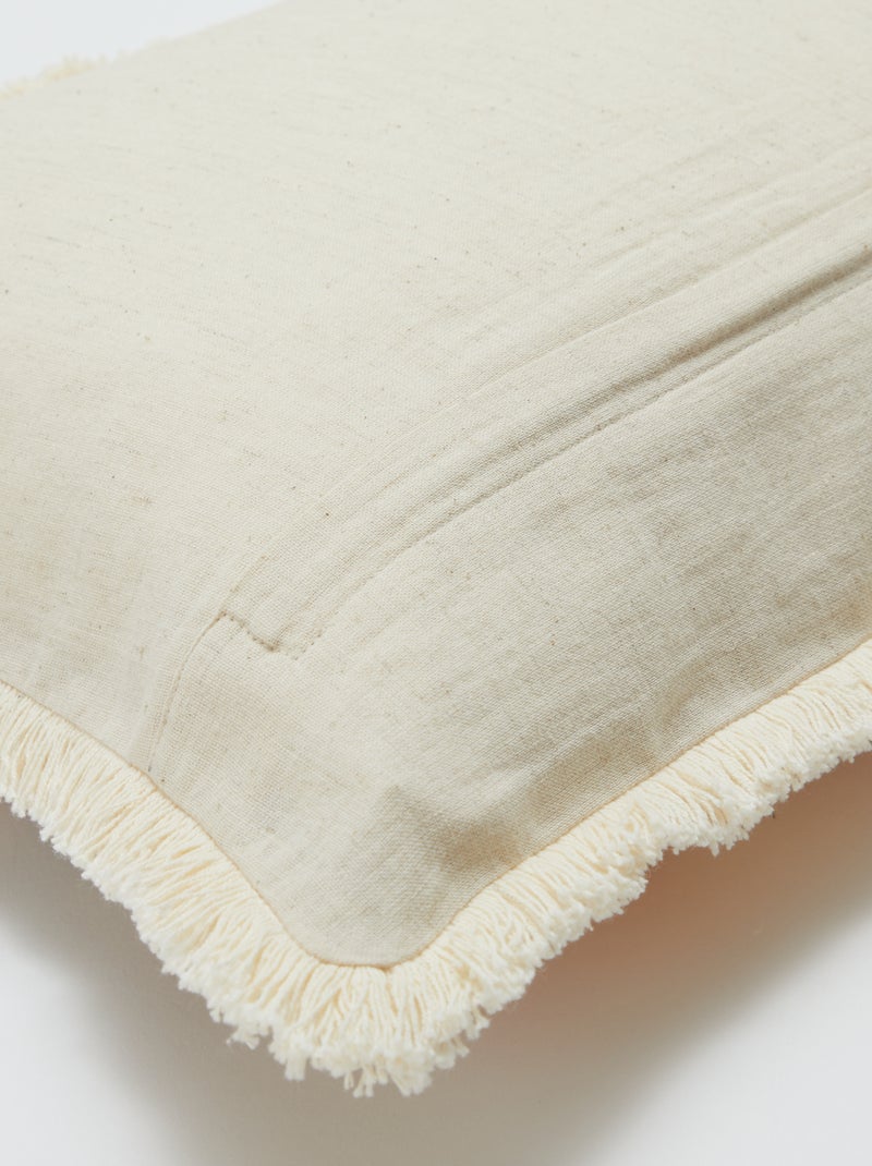 Housse de coussin en lin mélangé (50x30 cm) - Kiabi Home BEIGE - Kiabi
