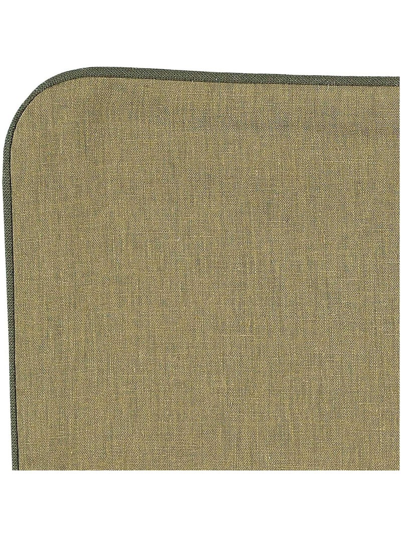 Housse de coussin en poly/lin Vert foncé - Kiabi