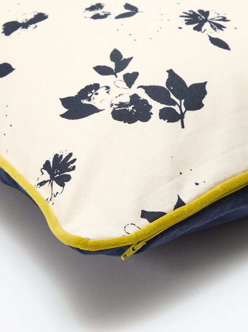 Housse de coussin en velours - Kiabi Home Bleu - Kiabi