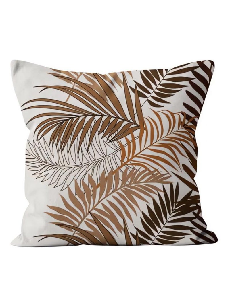 Housse de coussin en velours 40x40 cm VELVET N03, par Soleil d'ocre Ecru - Kiabi