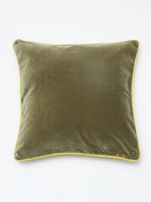 Housse de coussin en velours (45x45 cm) - Kiabi Home - Kiabi Housse de coussin en velours (45x45 cm) - Kiabi Home - Kiabi