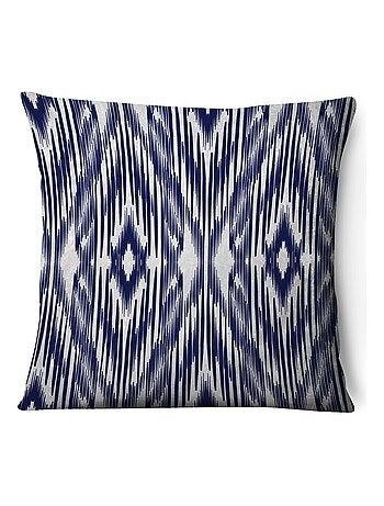Housse de coussin en velours motifs géométriques LOUKA