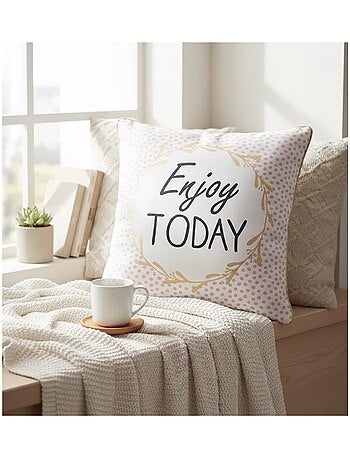Housse de coussin Enjoy Today