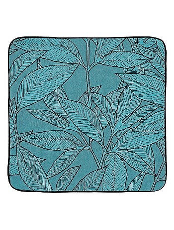 Housse de coussin esprit feuillages