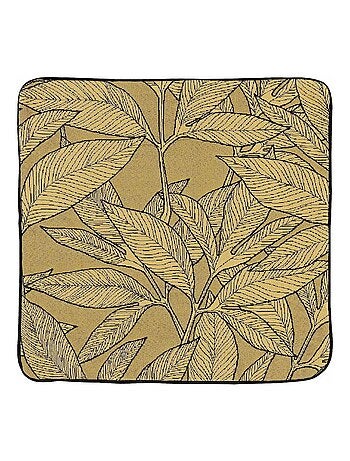 Housse de coussin esprit feuillages