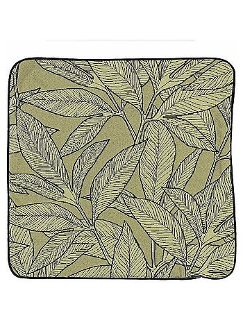Housse de coussin esprit feuillages