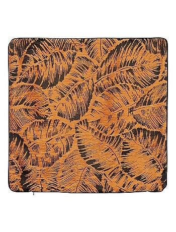 Housse de coussin esprit jungle tropicale