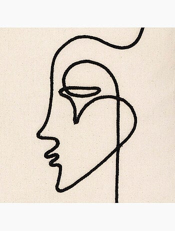 Housse de coussin ethnique VISAGE