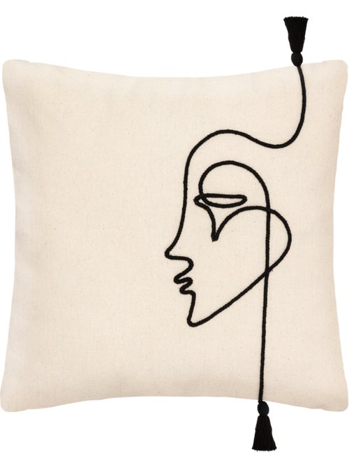 Housse de coussin ethnique VISAGE - Kiabi Housse de coussin ethnique VISAGE - Kiabi