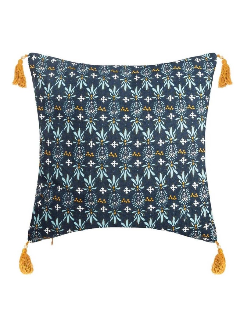 Housse de coussin Exotique 40x40 cm Bleu - Kiabi