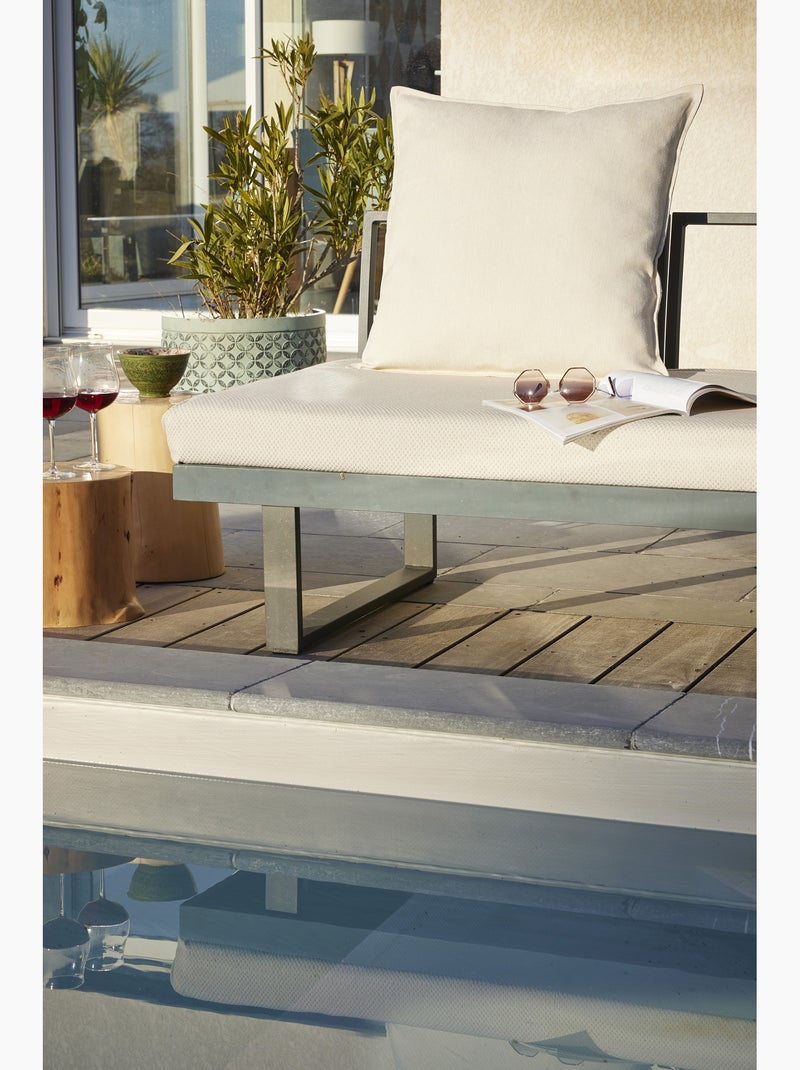 Housse de Coussin extérieur - Naïa Beige naturel - Kiabi