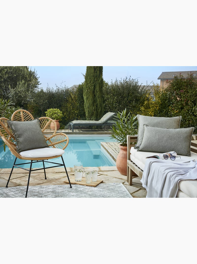 Housse de Coussin extérieur - Naïa Kaki - Kiabi