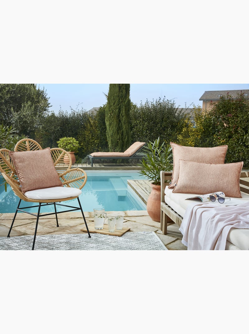 Housse de Coussin extérieur - Naïa Orange - Kiabi