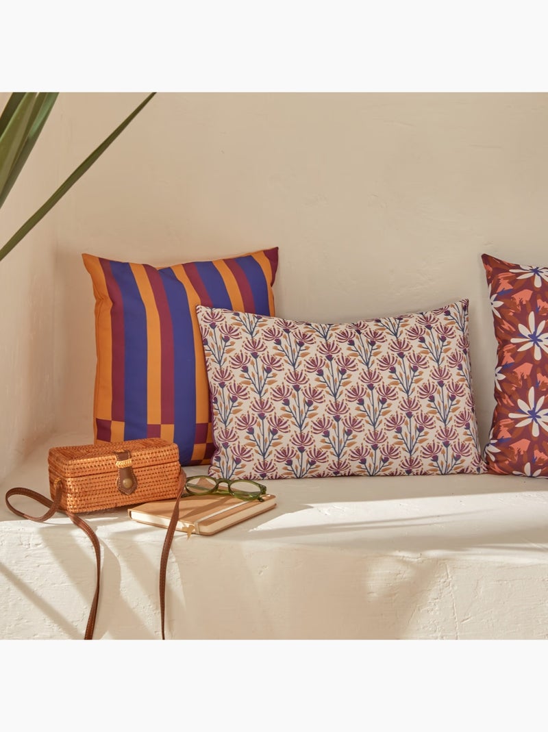 Housse de coussin exterieur 30 x 50 cm Tellio Bleu - Kiabi