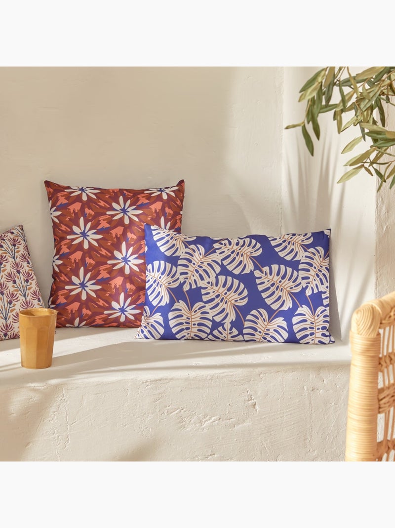 Housse de coussin exterieur 40 x 40 cm Lanah Violet - Kiabi