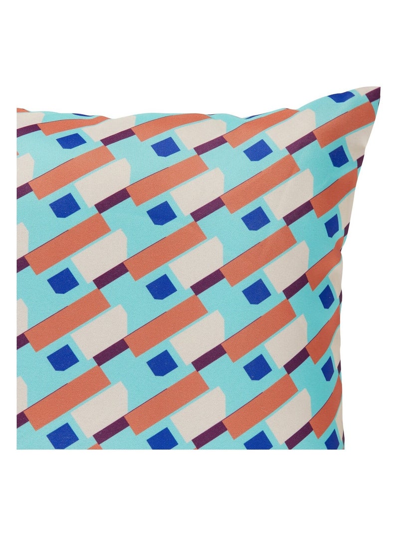 Housse de coussin exterieur 40 x 40 cm Max Bleu - Kiabi