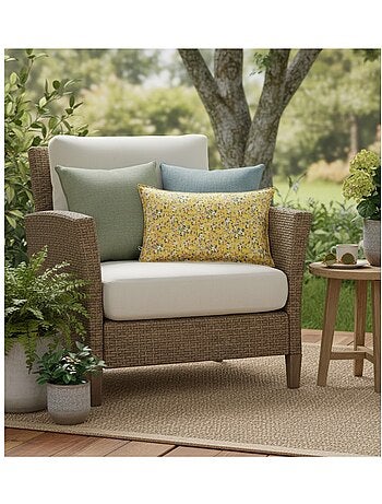 Housse de coussin exterieur deperlant Manon