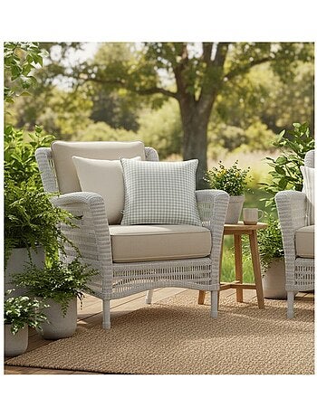 Housse de coussin exterieur deperlant Vickie