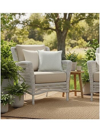 Housse de coussin exterieur deperlant vickie