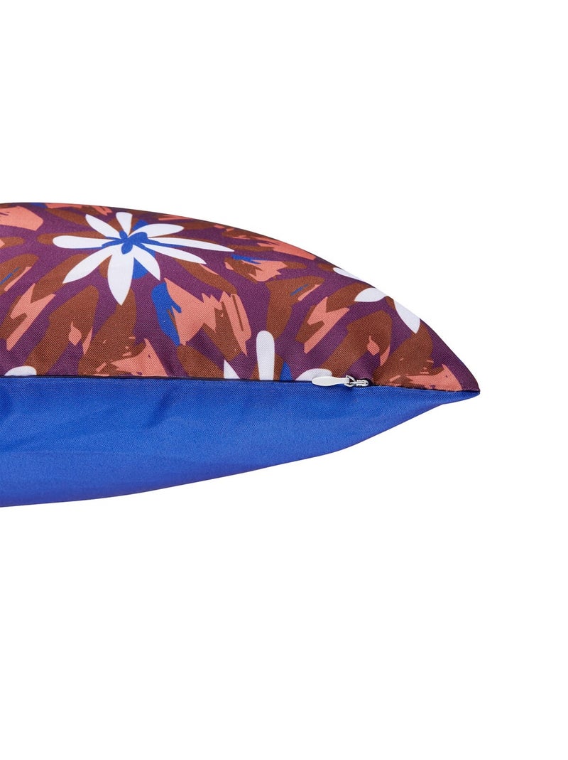 Housse de coussin exterieur Lanah Violet - Kiabi