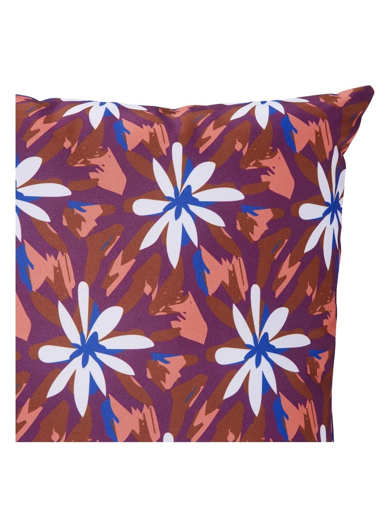 Housse de coussin exterieur Lanah Violet - Kiabi