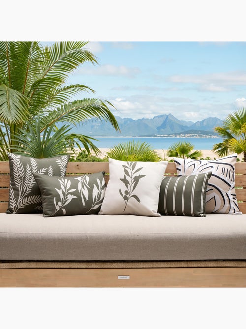 Housse de coussin extérieur olivier - Kiabi