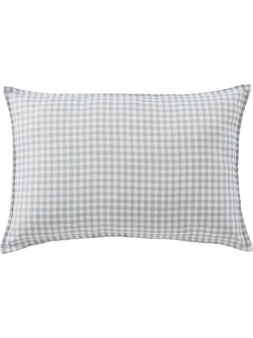 Housse de coussin extérieur Polyester Quadri Eucalyptus - Kiabi