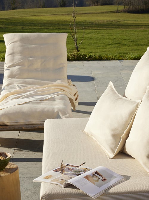 Housse de coussin extérieur Polypropylène Galet - Kiabi