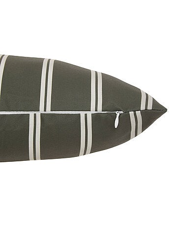 Housse de coussin extérieur rectangulaire à rayures