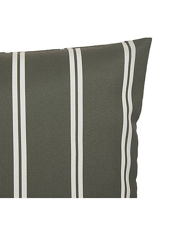 Housse de coussin extérieur rectangulaire à rayures