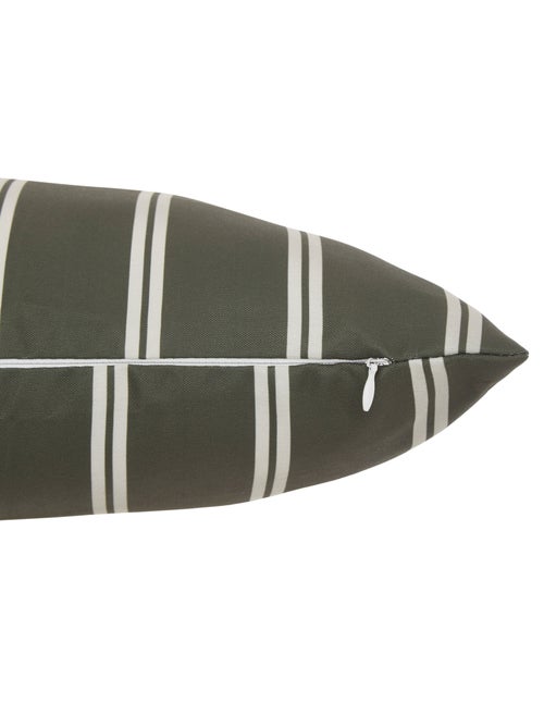 Housse de coussin extérieur rectangulaire à rayures - Kiabi