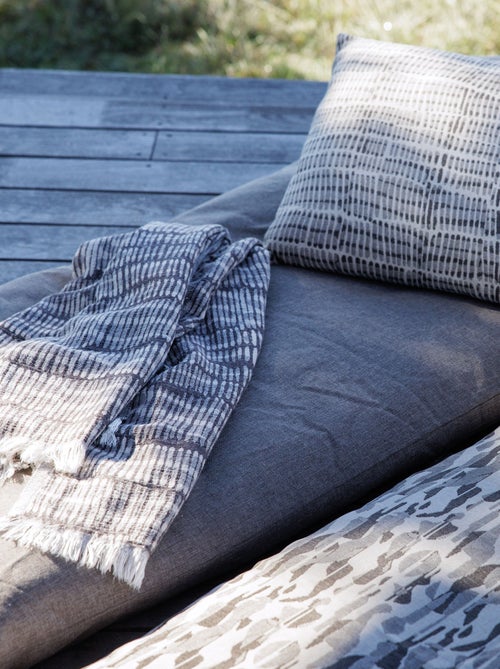 Housse de coussin extérieur SANTORIN à zip étanche - Kiabi