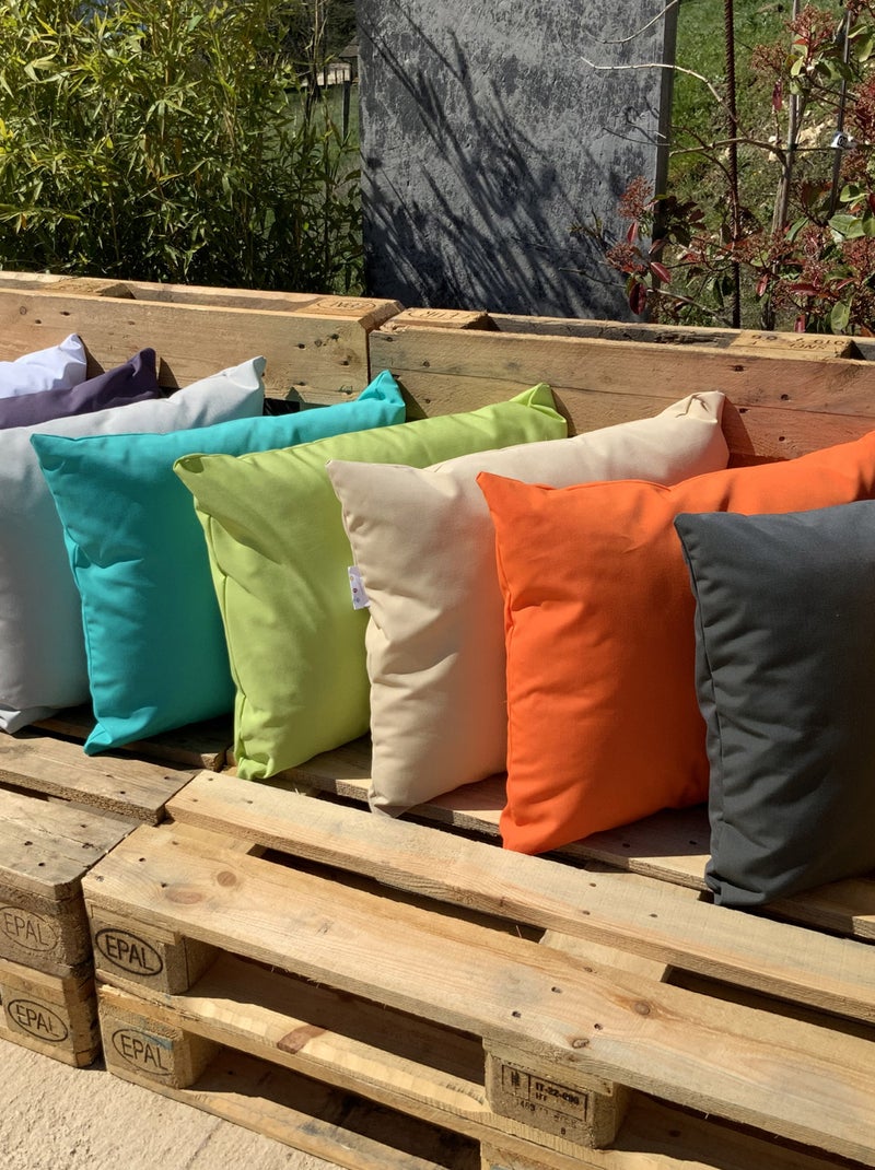 Housse de coussin extérieur Turquoise - Kiabi