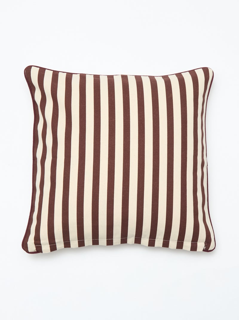Housse de coussin fantaisie (45x45 cm) - Kiabi Home Beige/bordeaux - Kiabi