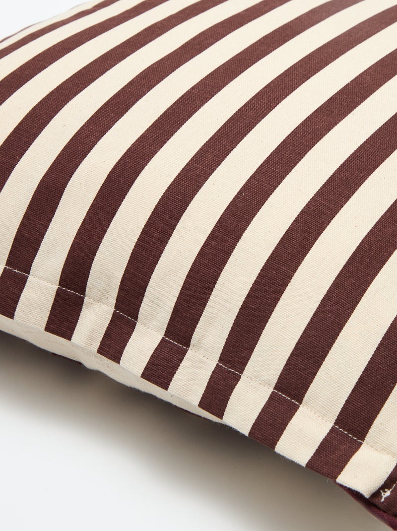 Housse de coussin fantaisie (45x45 cm) - Kiabi Home Beige/bordeaux - Kiabi