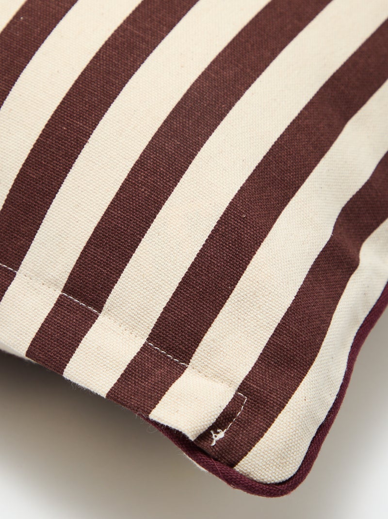 Housse de coussin fantaisie (45x45 cm) - Kiabi Home Beige/bordeaux - Kiabi