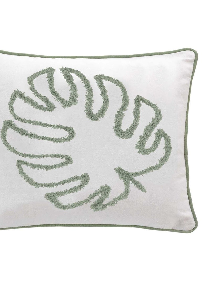 Housse de Coussin fantaisie mahe 40 x 40 cm Blanc - Kiabi