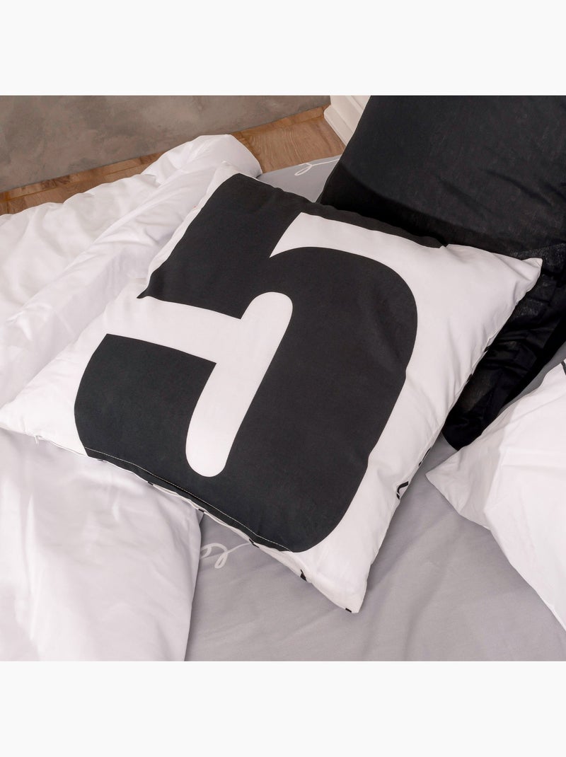 Housse de coussin Five "Happyfriday" Blanc - Kiabi