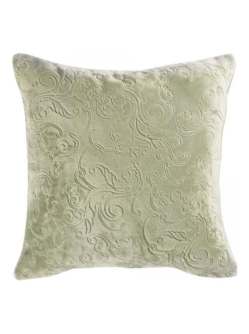 Housse de coussin Flanelle Baroco Kaki 40 cm - Kiabi