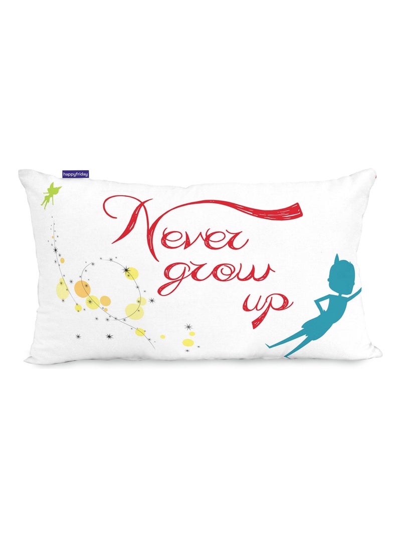 Housse de coussin Flying boy "Happyfriday" Blanc - Kiabi
