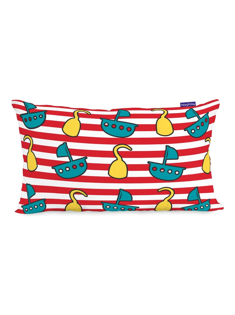 Housse de coussin Flying boy "Happyfriday" Blanc - Kiabi